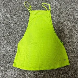 Bright Green Mesh Tank Top